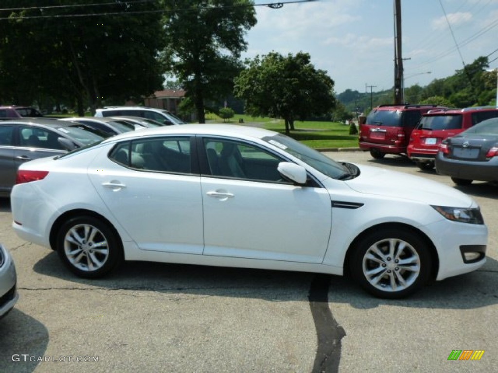 2013 Optima LX - Snow White Pearl / Gray photo #2