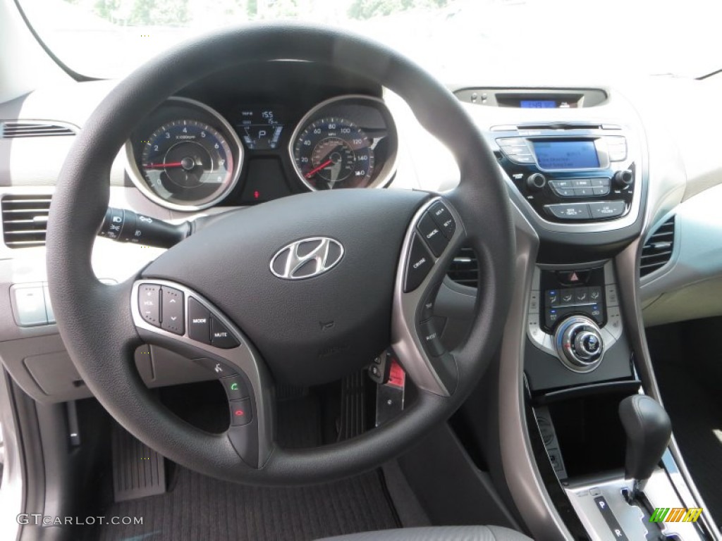2013 Elantra GLS - Titanium Gray Metallic / Gray photo #24