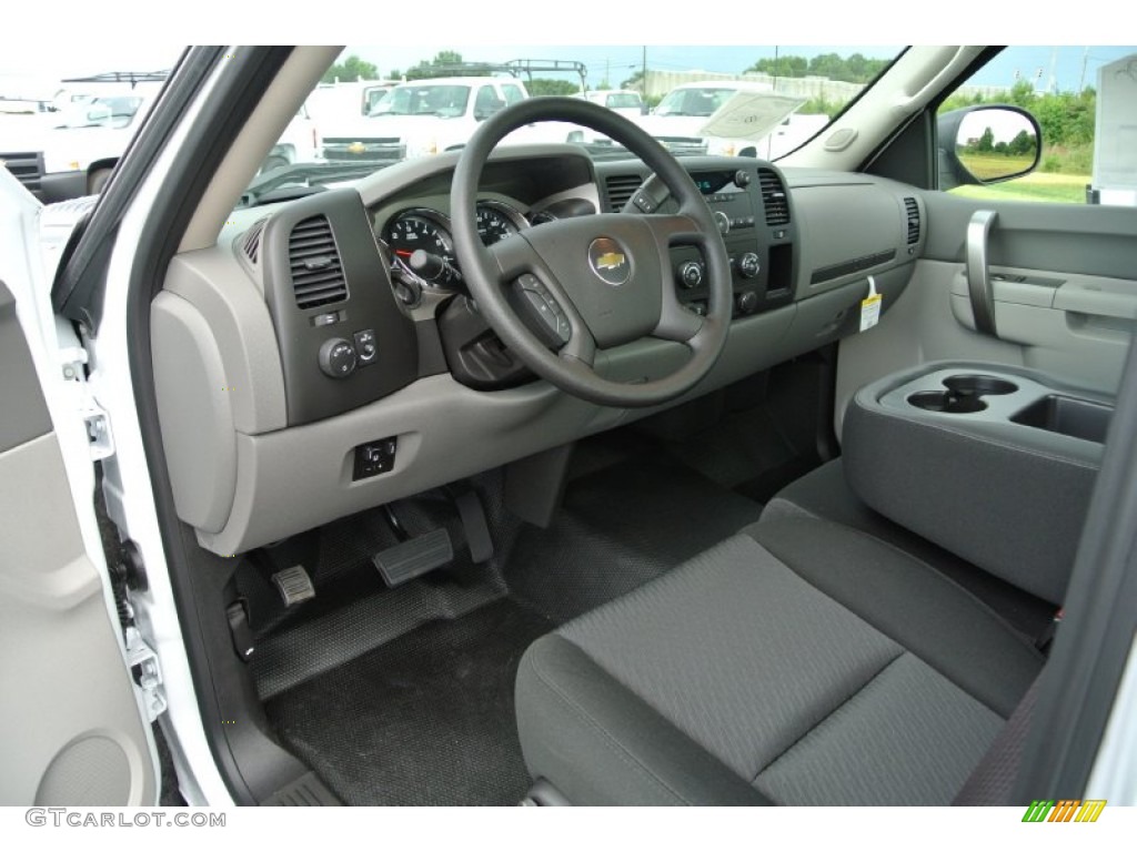 Dark Titanium Interior 2014 Chevrolet Silverado 2500HD WT Regular Cab Photo #84842136