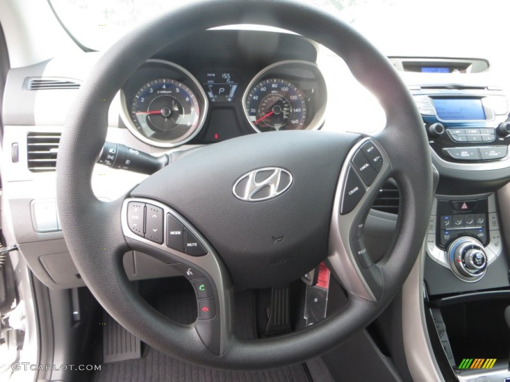 2013 Elantra GLS - Titanium Gray Metallic / Gray photo #28
