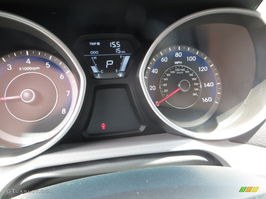 2013 Elantra GLS - Titanium Gray Metallic / Gray photo #29