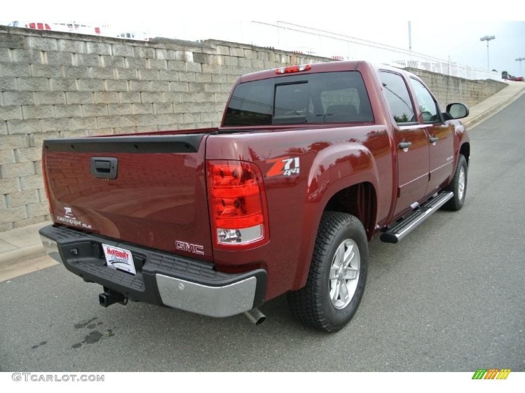 2013 Sierra 1500 SLE Crew Cab 4x4 - Sonoma Red Metallic / Very Dark Cashmere/Light Cashmere photo #5