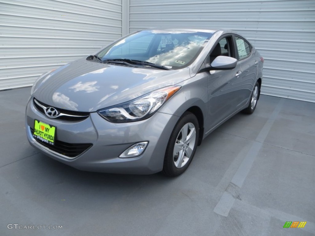 2013 Elantra GLS - Titanium Gray Metallic / Gray photo #8