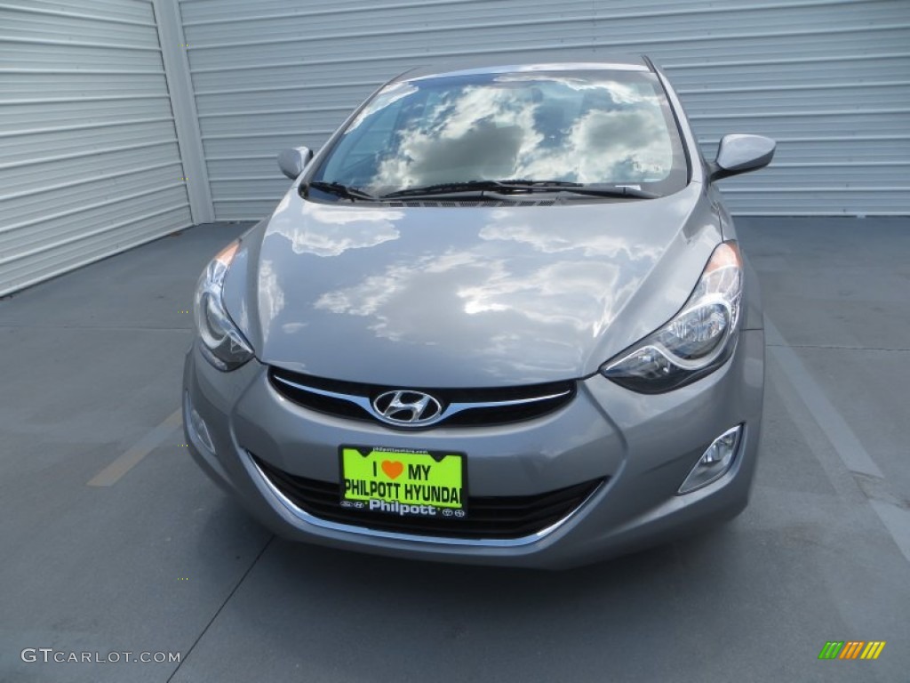 2013 Elantra GLS - Titanium Gray Metallic / Gray photo #9