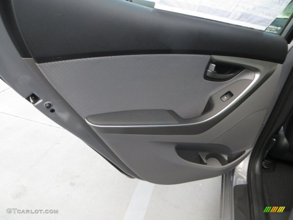 2013 Elantra GLS - Titanium Gray Metallic / Gray photo #19