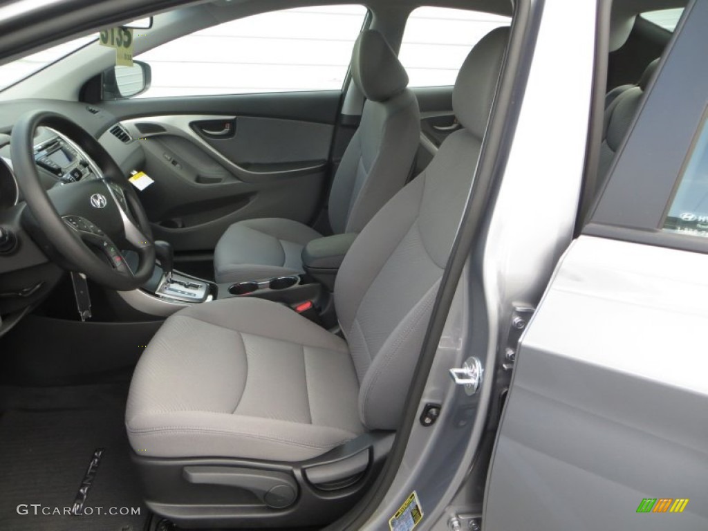 2013 Elantra GLS - Titanium Gray Metallic / Gray photo #22