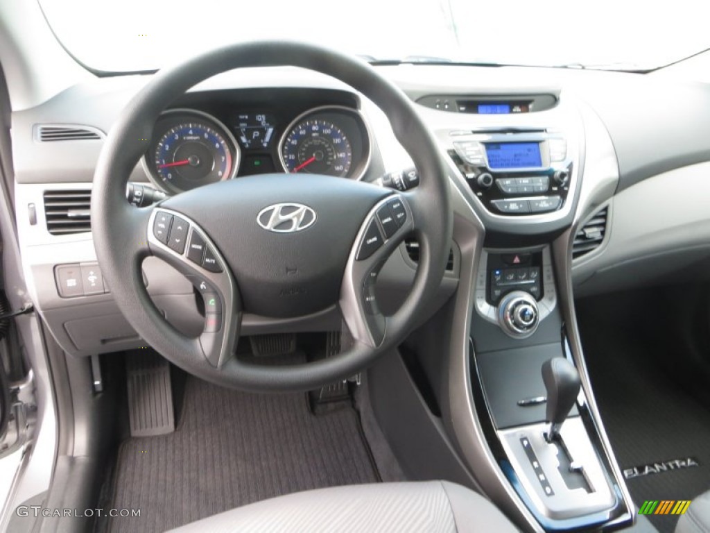 2013 Elantra GLS - Titanium Gray Metallic / Gray photo #24
