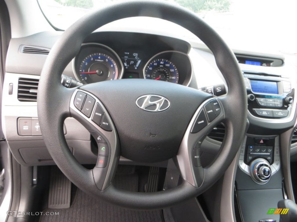2013 Elantra GLS - Titanium Gray Metallic / Gray photo #29