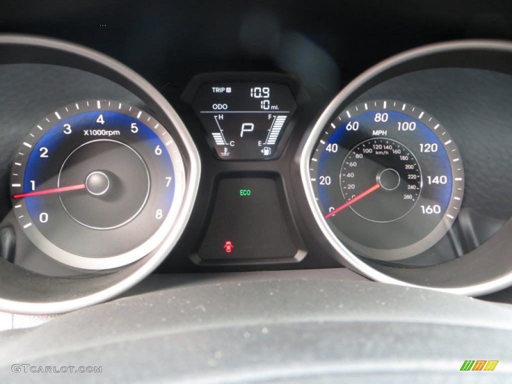 2013 Elantra GLS - Titanium Gray Metallic / Gray photo #30