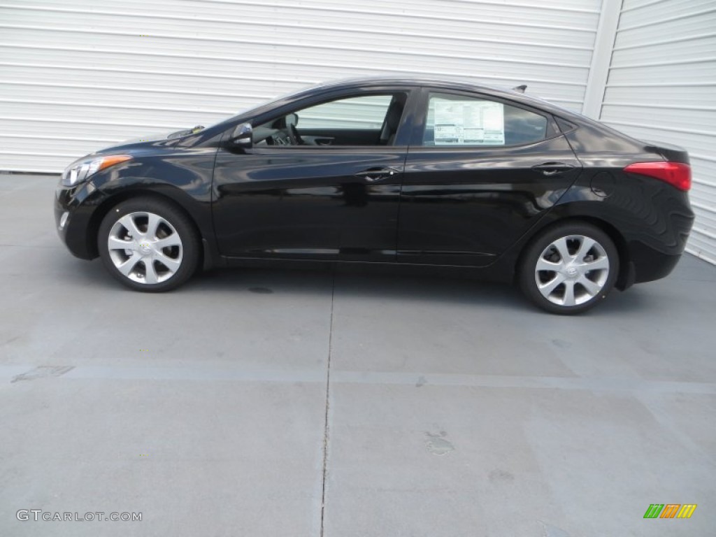 2013 Elantra Limited - Black / Black photo #8