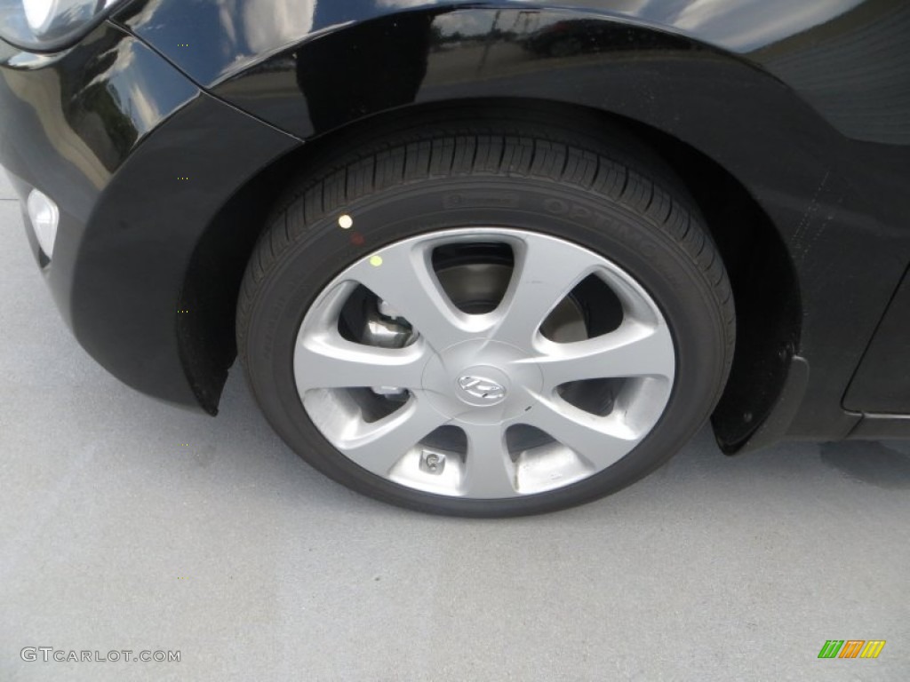 2013 Elantra Limited - Black / Black photo #13