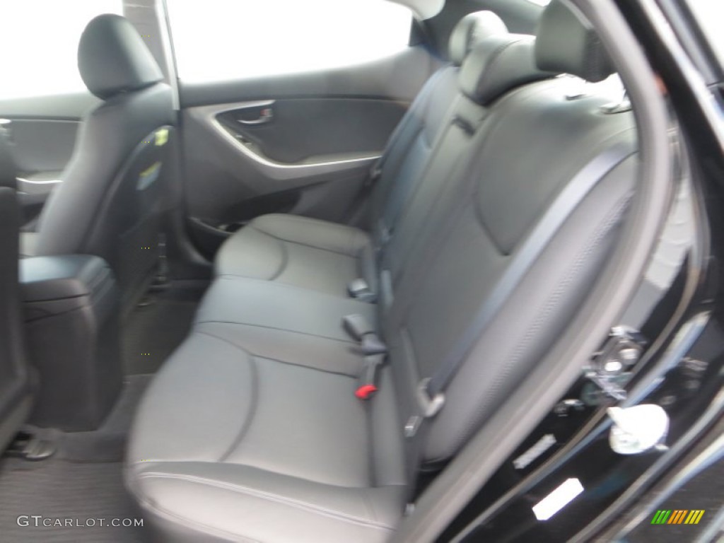 2013 Elantra Limited - Black / Black photo #20