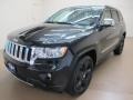 2011 Brilliant Black Crystal Pearl Jeep Grand Cherokee Overland 4x4  photo #4