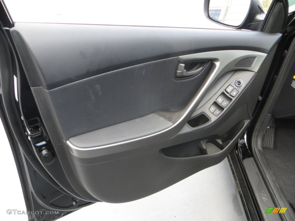 2013 Elantra Limited - Black / Black photo #21