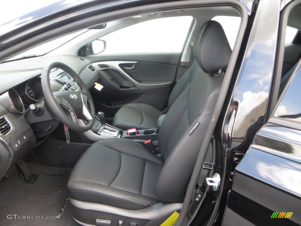 2013 Elantra Limited - Black / Black photo #22