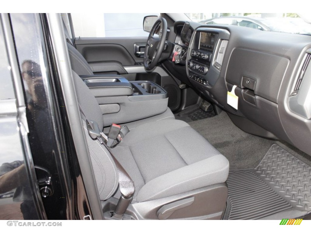 Jet Black Interior 2014 Chevrolet Silverado 1500 LTZ Z71 Double Cab 4x4 Photo #84844692