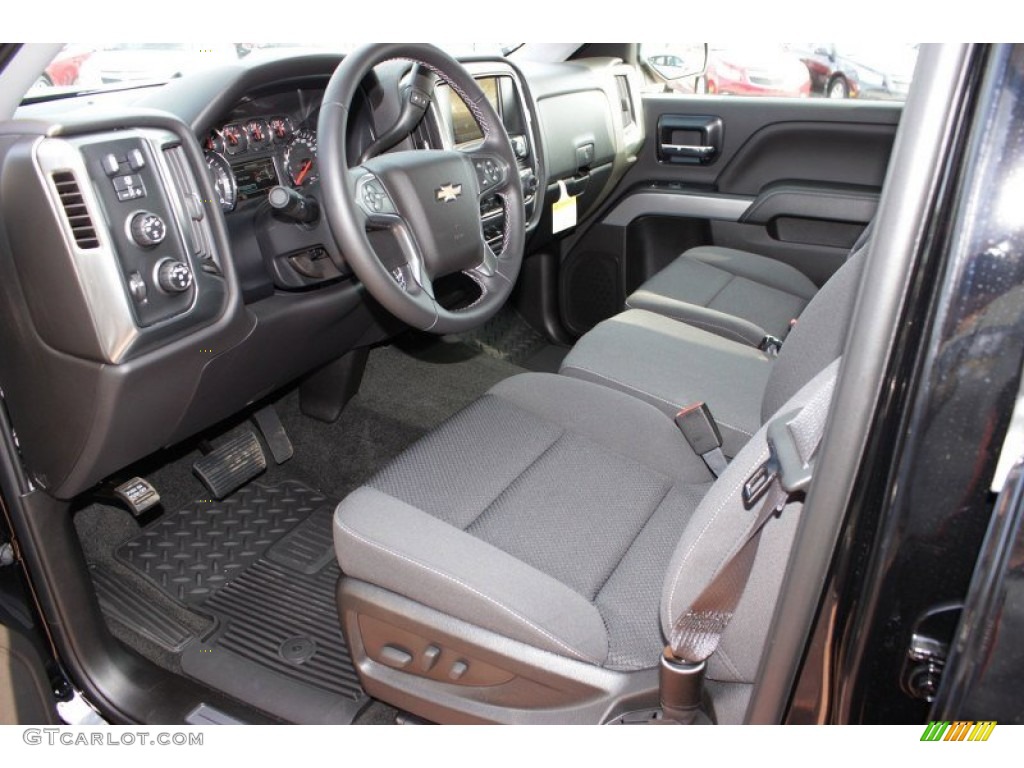 Jet Black Interior 2014 Chevrolet Silverado 1500 LTZ Z71 Double Cab 4x4 Photo #84844995
