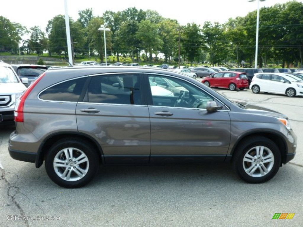 2010 CR-V EX-L AWD - Urban Titanium Metallic / Black photo #2