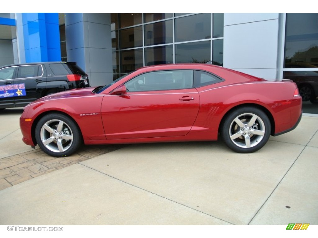 2014 Camaro LT Coupe - Crystal Red Tintcoat / Gray photo #3