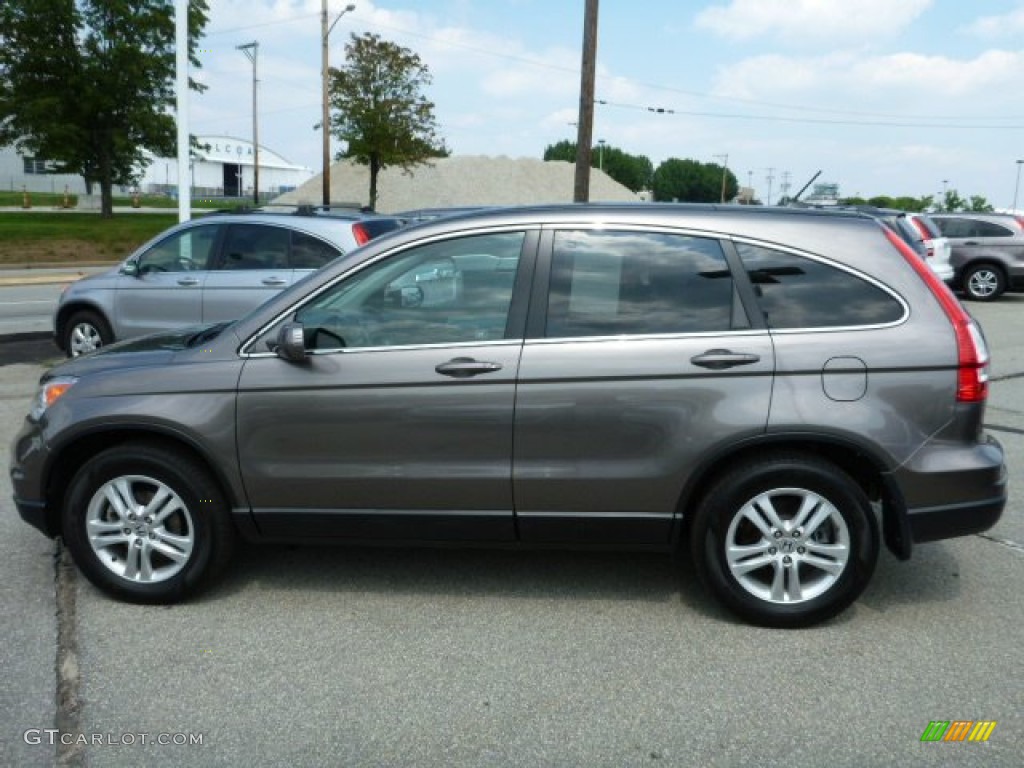 2010 CR-V EX-L AWD - Urban Titanium Metallic / Black photo #6