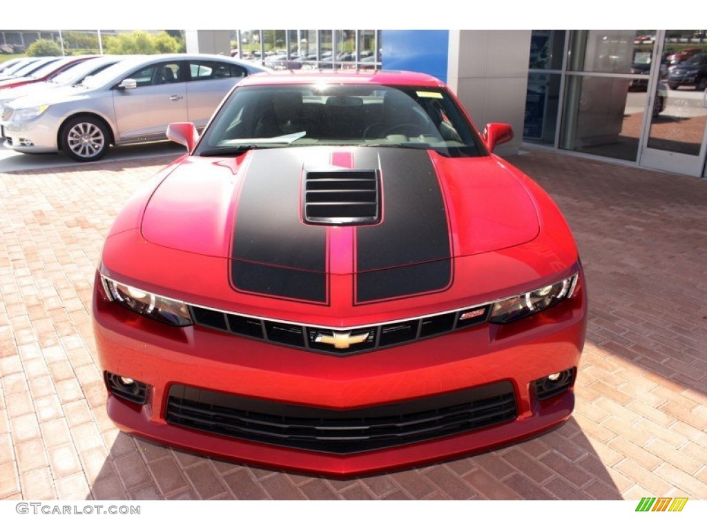 2014 Camaro SS/RS Coupe - Crystal Red Tintcoat / Black photo #15