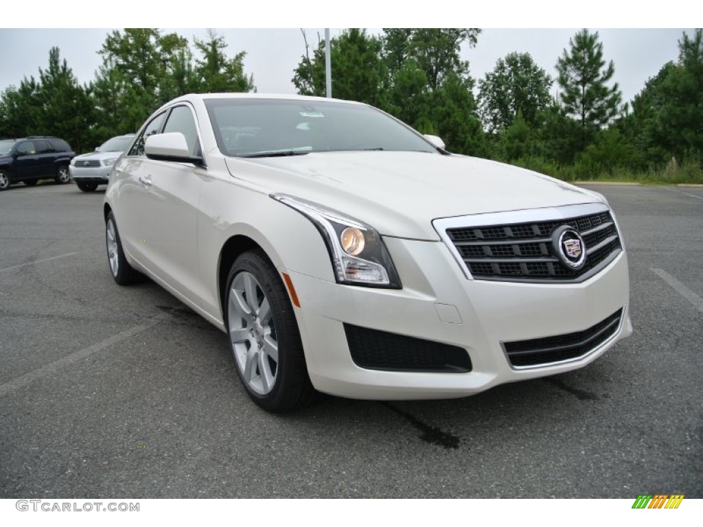 2013 ATS 2.5L - White Diamond Tricoat / Caramel/Jet Black Accents photo #1