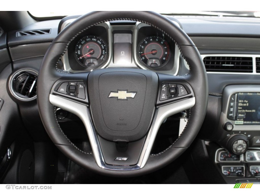 2014 Chevrolet Camaro SS/RS Coupe Black Steering Wheel Photo #84845862