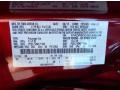 RR: Ruby Red 2013 Ford C-Max Energi Color Code