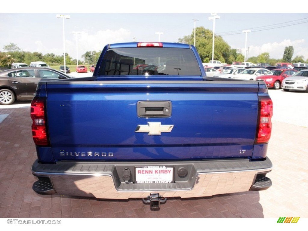 2014 Silverado 1500 LT Z71 Crew Cab 4x4 - Blue Topaz Metallic / Jet Black photo #14