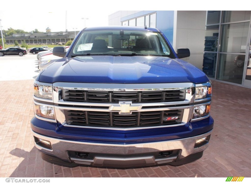 2014 Silverado 1500 LT Z71 Crew Cab 4x4 - Blue Topaz Metallic / Jet Black photo #15