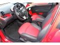 Red/Red 2013 Chevrolet Spark LT Interior Color