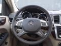 2014 Mercedes-Benz GL Almond Beige Interior Steering Wheel Photo