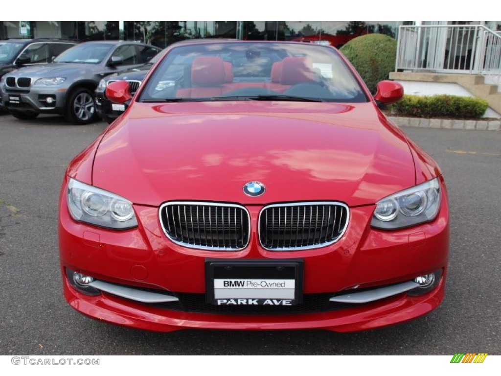 2012 3 Series 328i Convertible - Crimson Red / Coral Red/Black photo #2
