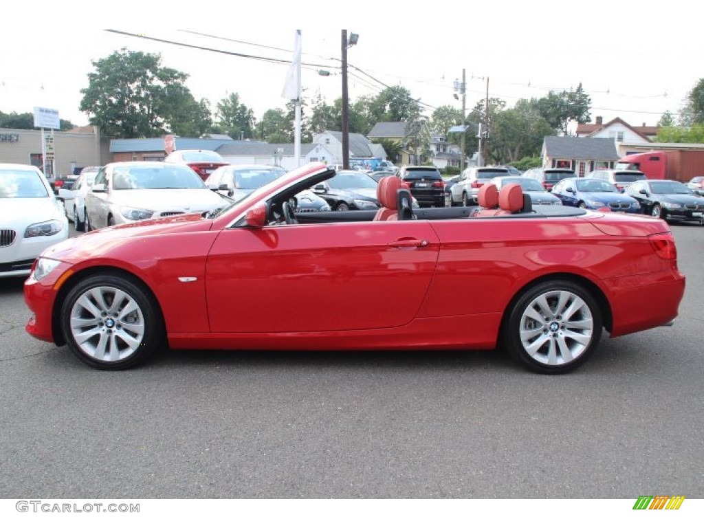2012 3 Series 328i Convertible - Crimson Red / Coral Red/Black photo #8