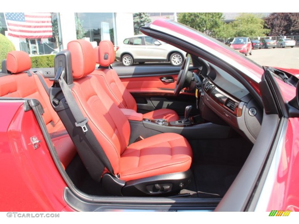 2012 3 Series 328i Convertible - Crimson Red / Coral Red/Black photo #25