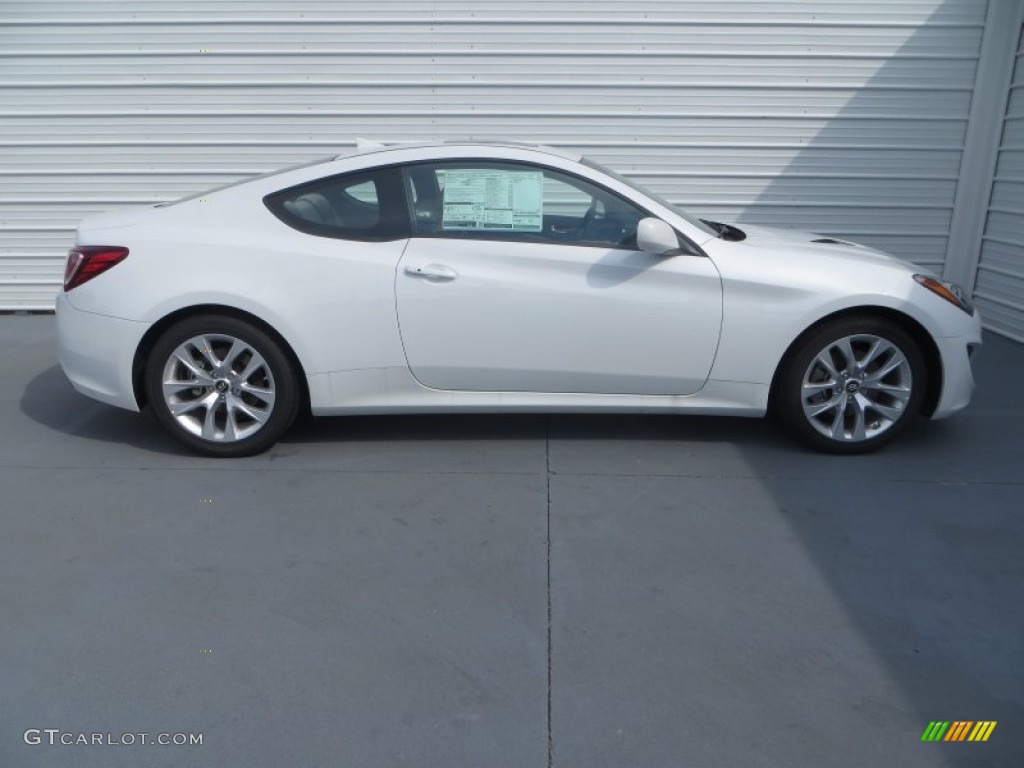 2013 Genesis Coupe 2.0T Premium - White Satin Pearl / Gray Leather/Gray Cloth photo #3