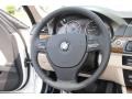 Oyster/Black Steering Wheel Photo for 2013 BMW 5 Series #84850356