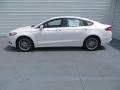 2013 White Platinum Metallic Tri-coat Ford Fusion SE 2.0 EcoBoost  photo #6