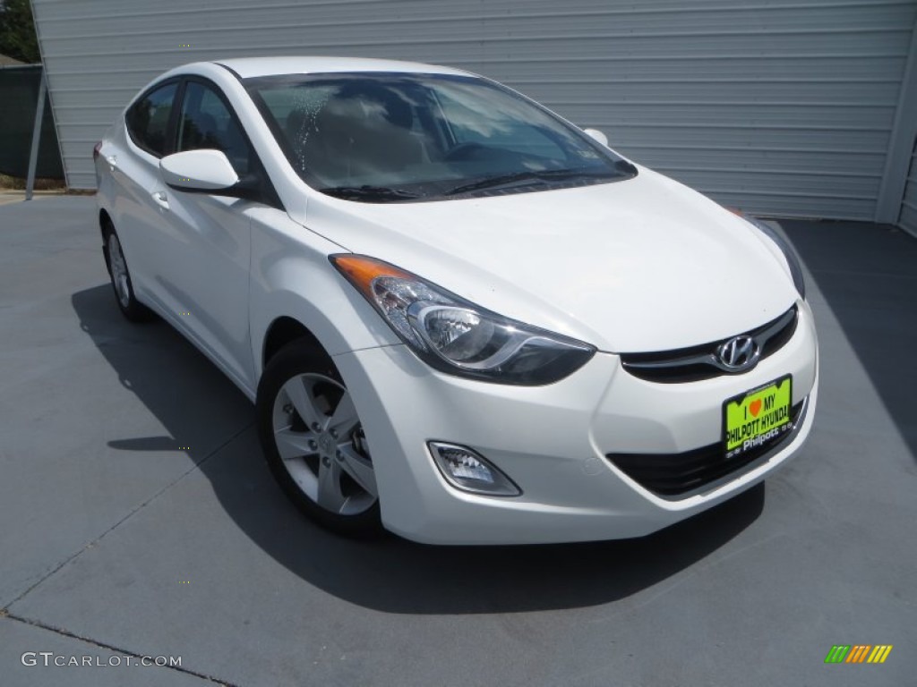2013 Elantra GLS - Shimmering White / Gray photo #1