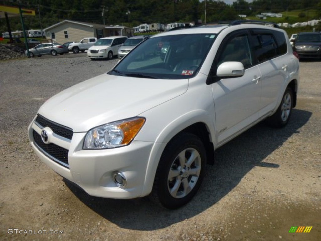 2011 RAV4 Limited 4WD - Super White / Ash photo #2