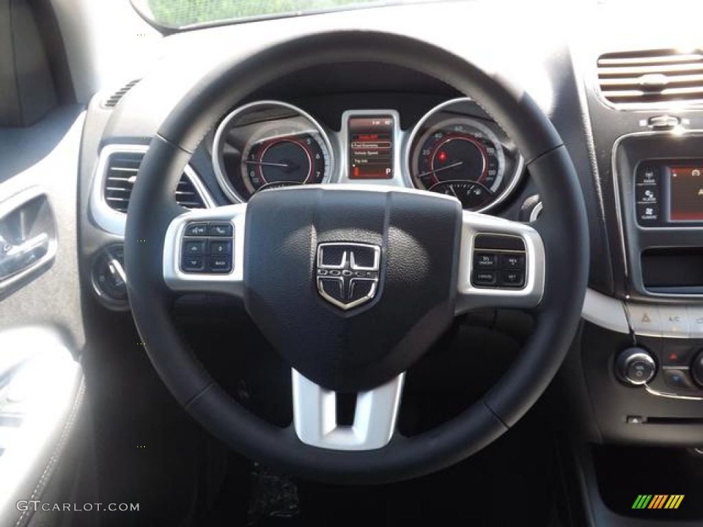 2014 Dodge Journey SXT Black Steering Wheel Photo #84852628