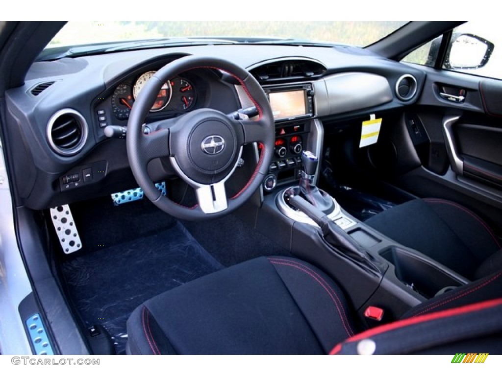 Black/Red Accents Interior 2013 Scion FR-S Sport Coupe Photo #84852837