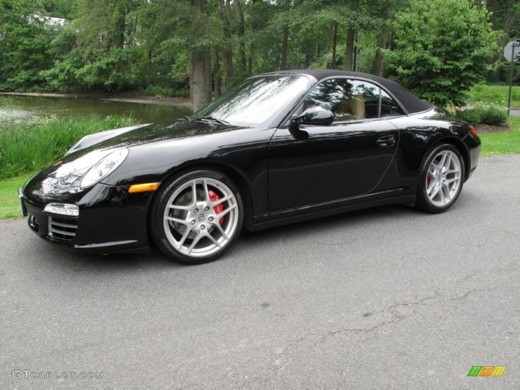 Black 2009 Porsche 911 Carrera 4S Cabriolet Exterior Photo #84853161