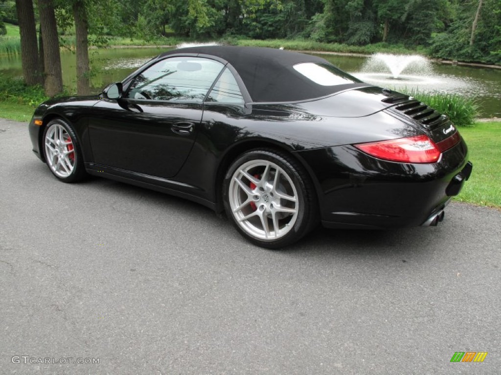 Black 2009 Porsche 911 Carrera 4S Cabriolet Exterior Photo #84853218