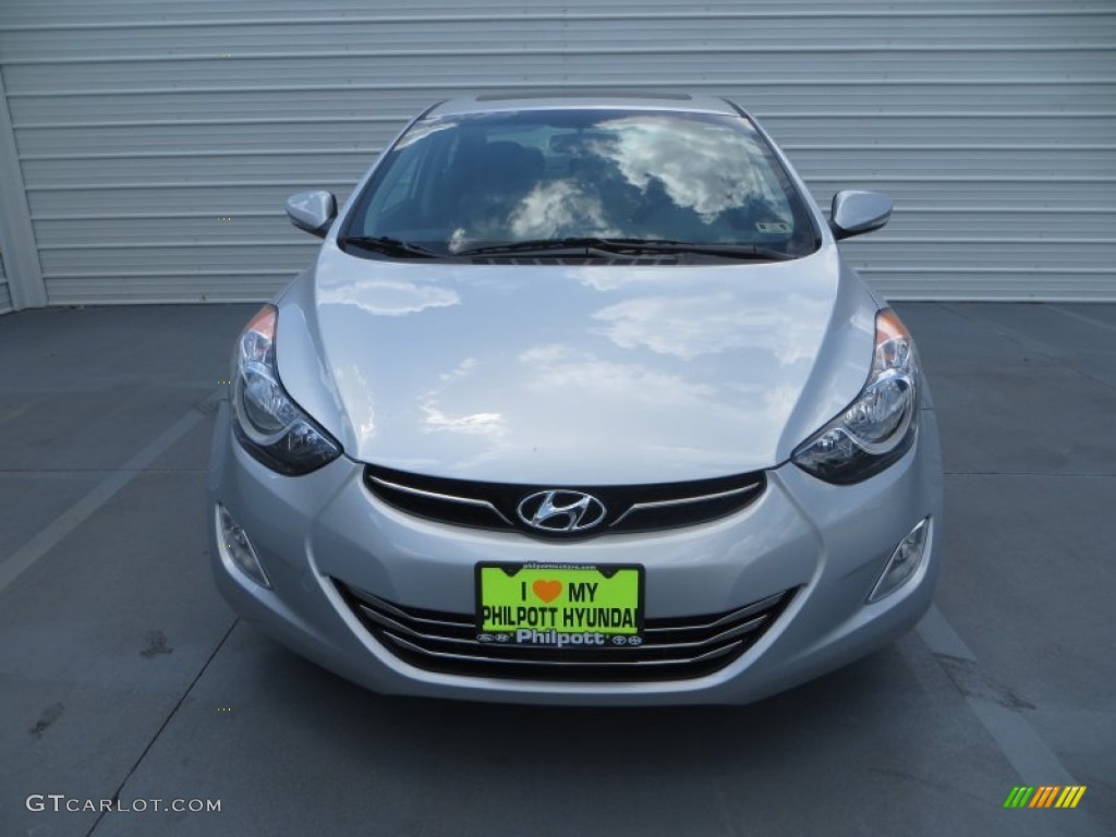 2013 Elantra Limited - Silver / Gray photo #8
