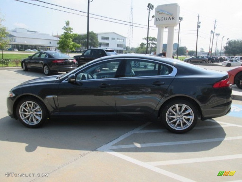 2013 XF I4 T - Stratus Grey Metallic / Dove/Warm Charcoal photo #7