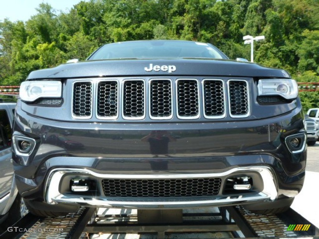 2014 Grand Cherokee Overland 4x4 - Maximum Steel Metallic / Overland Nepal Jeep Brown Light Frost photo #7