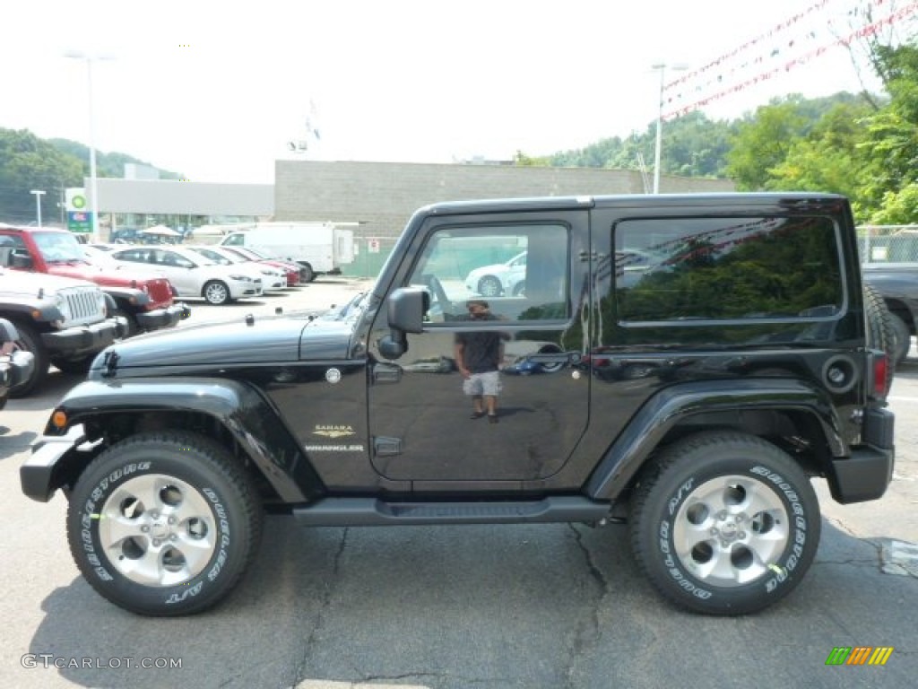 Black 2014 Jeep Wrangler Sahara 4x4 Exterior Photo #84855987