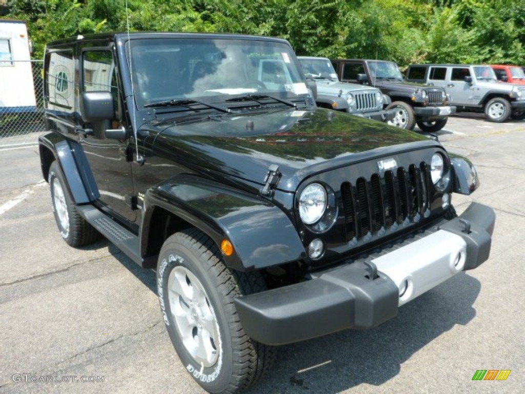 Black 2014 Jeep Wrangler Sahara 4x4 Exterior Photo #84856074
