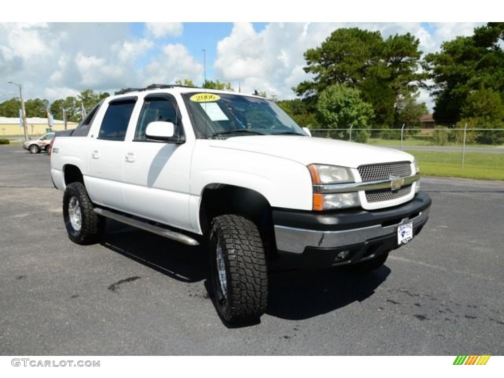 2006 Avalanche Z71 4x4 - Summit White / Gray/Dark Charcoal photo #3